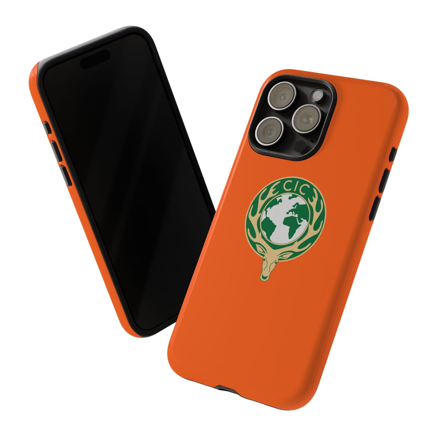 Tough Cases for Adventurers, Eco-Friendly Phone Case, Nature Enthusiast Gift, Vibrant Orange Case, Perfect for Everyday Use