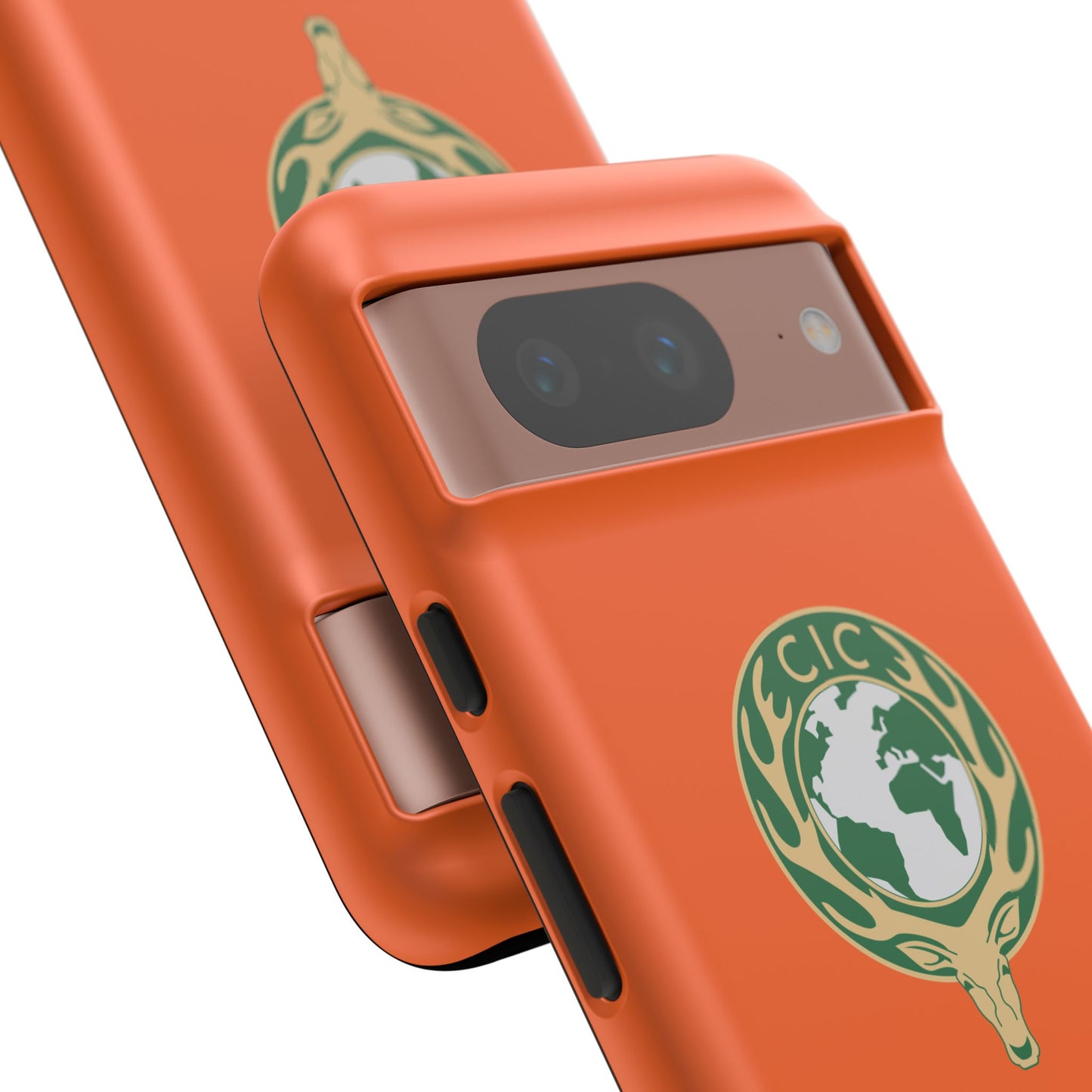 Tough Cases for Adventurers, Eco-Friendly Phone Case, Nature Enthusiast Gift, Vibrant Orange Case, Perfect for Everyday Use