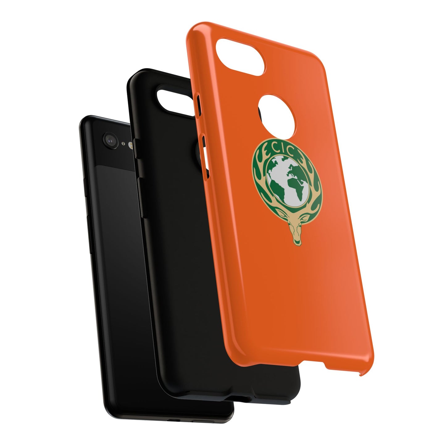 Tough Cases for Adventurers, Eco-Friendly Phone Case, Nature Enthusiast Gift, Vibrant Orange Case, Perfect for Everyday Use