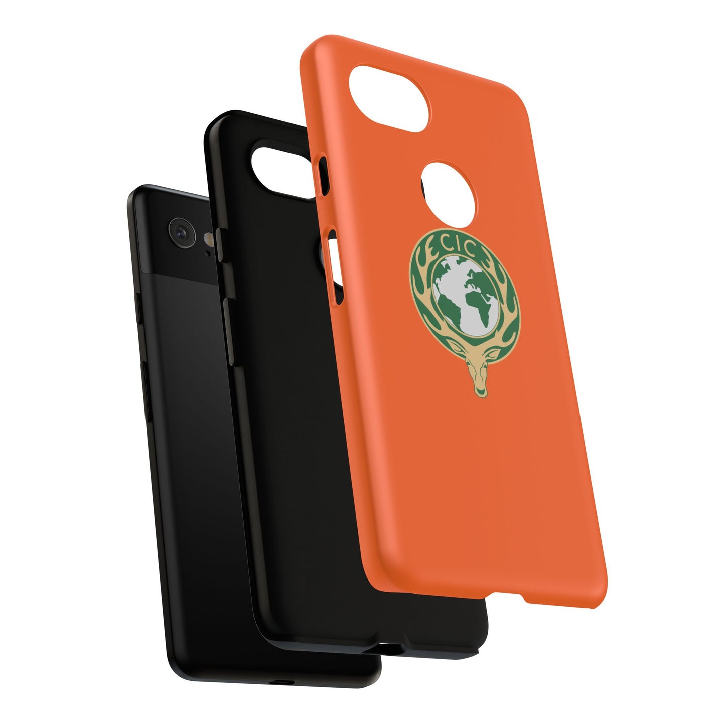 Tough Cases for Adventurers, Eco-Friendly Phone Case, Nature Enthusiast Gift, Vibrant Orange Case, Perfect for Everyday Use