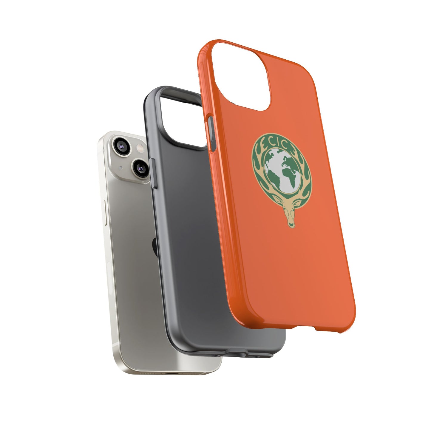 Tough Cases for Adventurers, Eco-Friendly Phone Case, Nature Enthusiast Gift, Vibrant Orange Case, Perfect for Everyday Use
