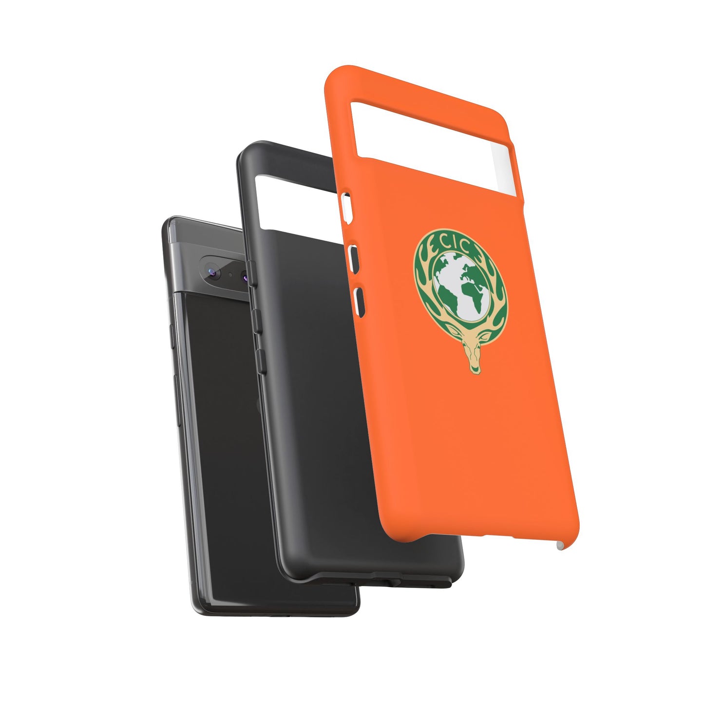 Tough Cases for Adventurers, Eco-Friendly Phone Case, Nature Enthusiast Gift, Vibrant Orange Case, Perfect for Everyday Use