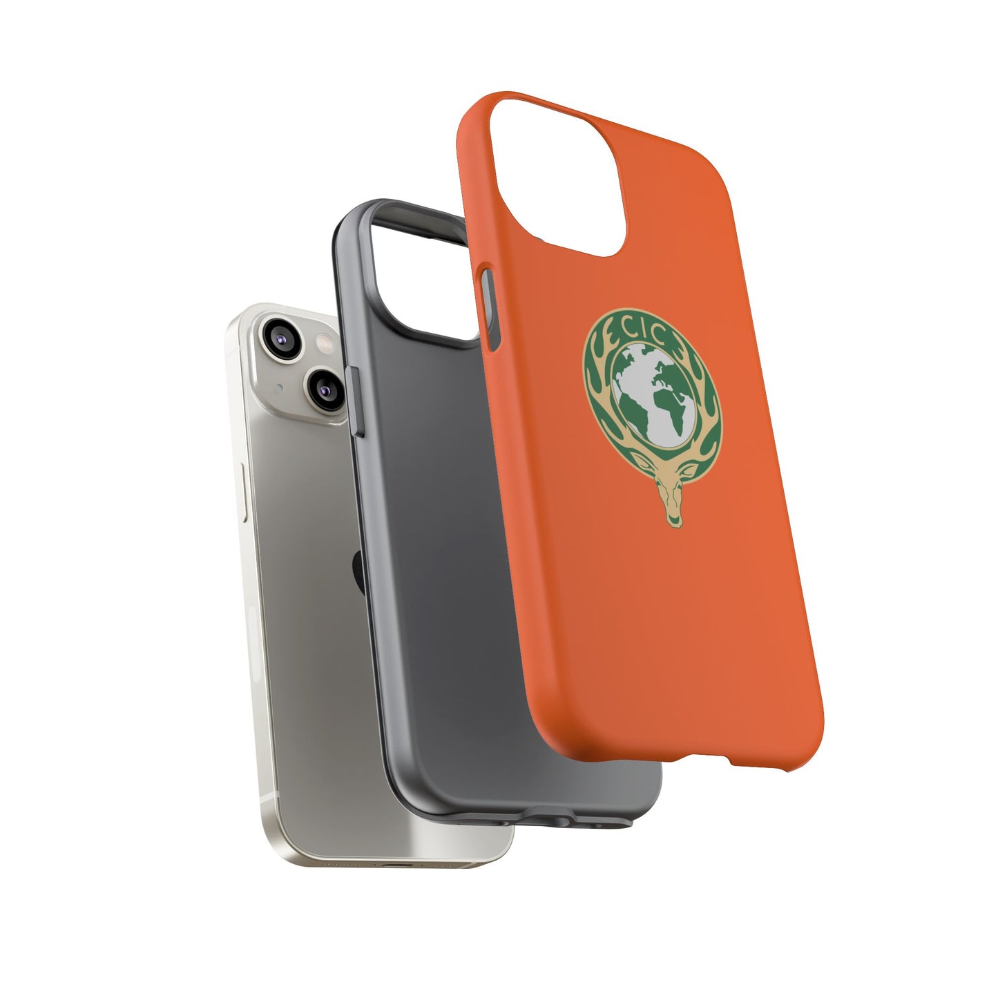 Tough Cases for Adventurers, Eco-Friendly Phone Case, Nature Enthusiast Gift, Vibrant Orange Case, Perfect for Everyday Use