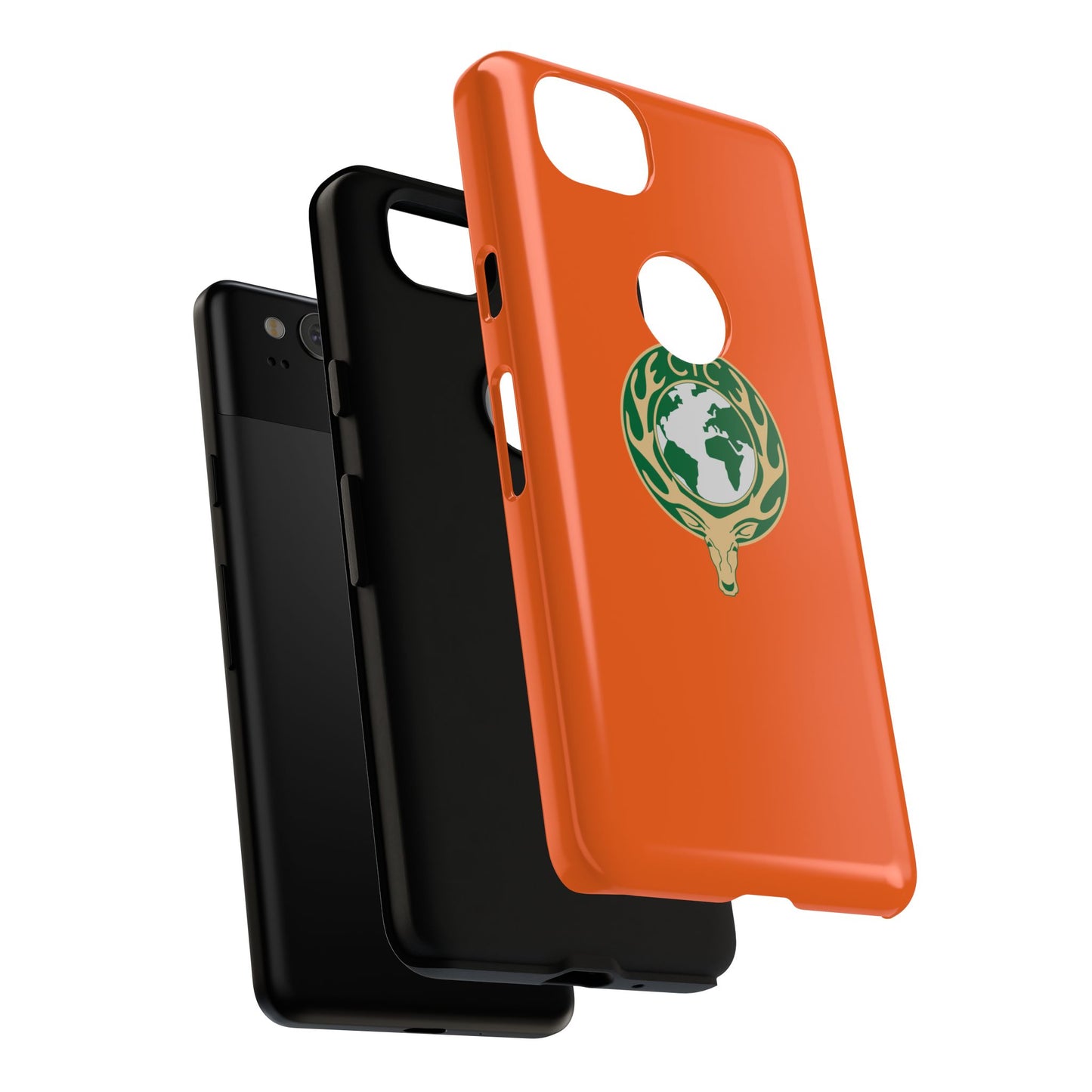 Tough Cases for Adventurers, Eco-Friendly Phone Case, Nature Enthusiast Gift, Vibrant Orange Case, Perfect for Everyday Use