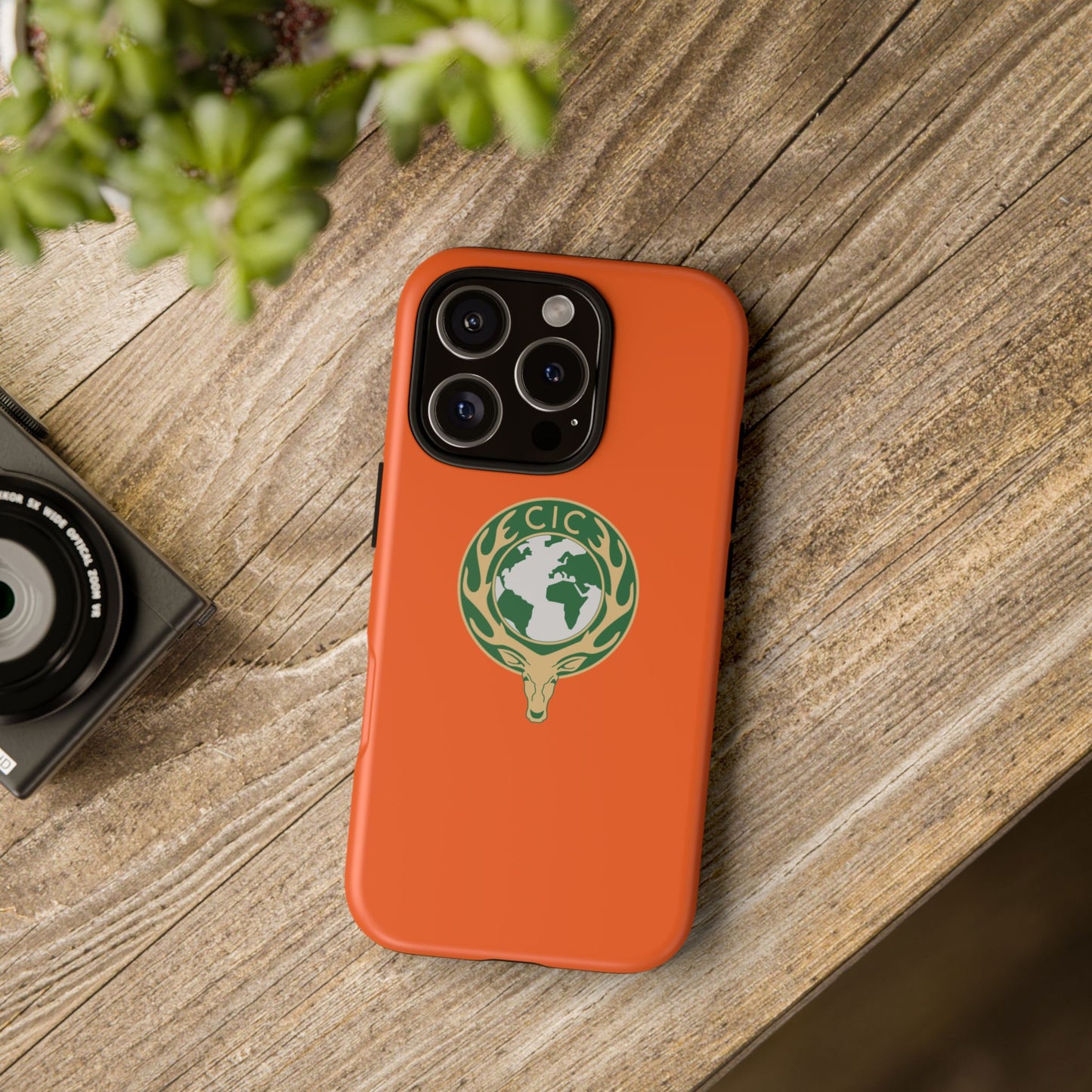 Tough Cases for Adventurers, Eco-Friendly Phone Case, Nature Enthusiast Gift, Vibrant Orange Case, Perfect for Everyday Use