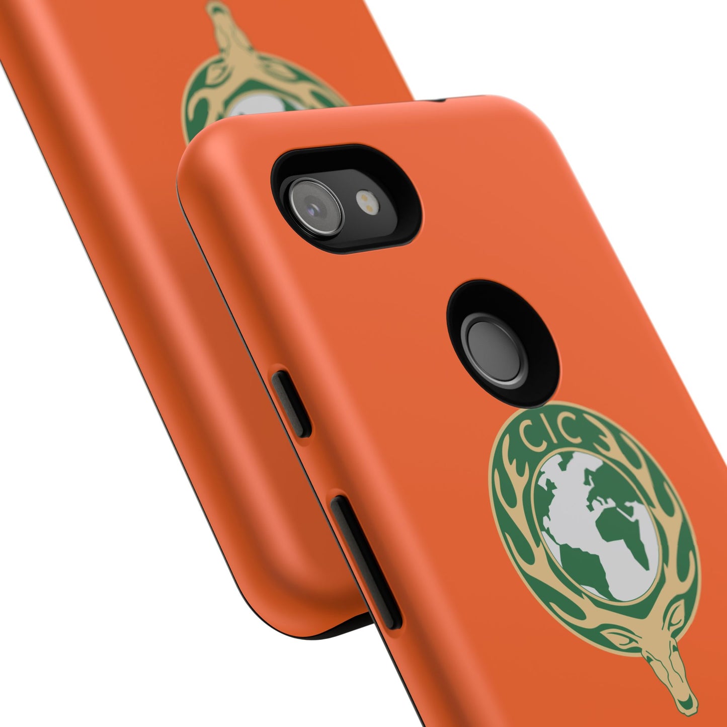 Tough Cases for Adventurers, Eco-Friendly Phone Case, Nature Enthusiast Gift, Vibrant Orange Case, Perfect for Everyday Use
