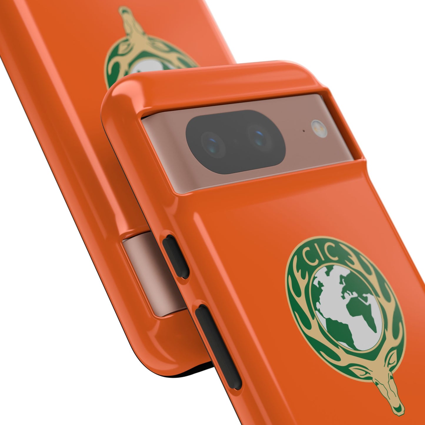Tough Cases for Adventurers, Eco-Friendly Phone Case, Nature Enthusiast Gift, Vibrant Orange Case, Perfect for Everyday Use