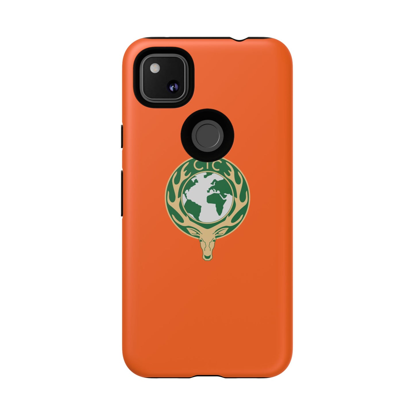 Tough Cases for Adventurers, Eco-Friendly Phone Case, Nature Enthusiast Gift, Vibrant Orange Case, Perfect for Everyday Use