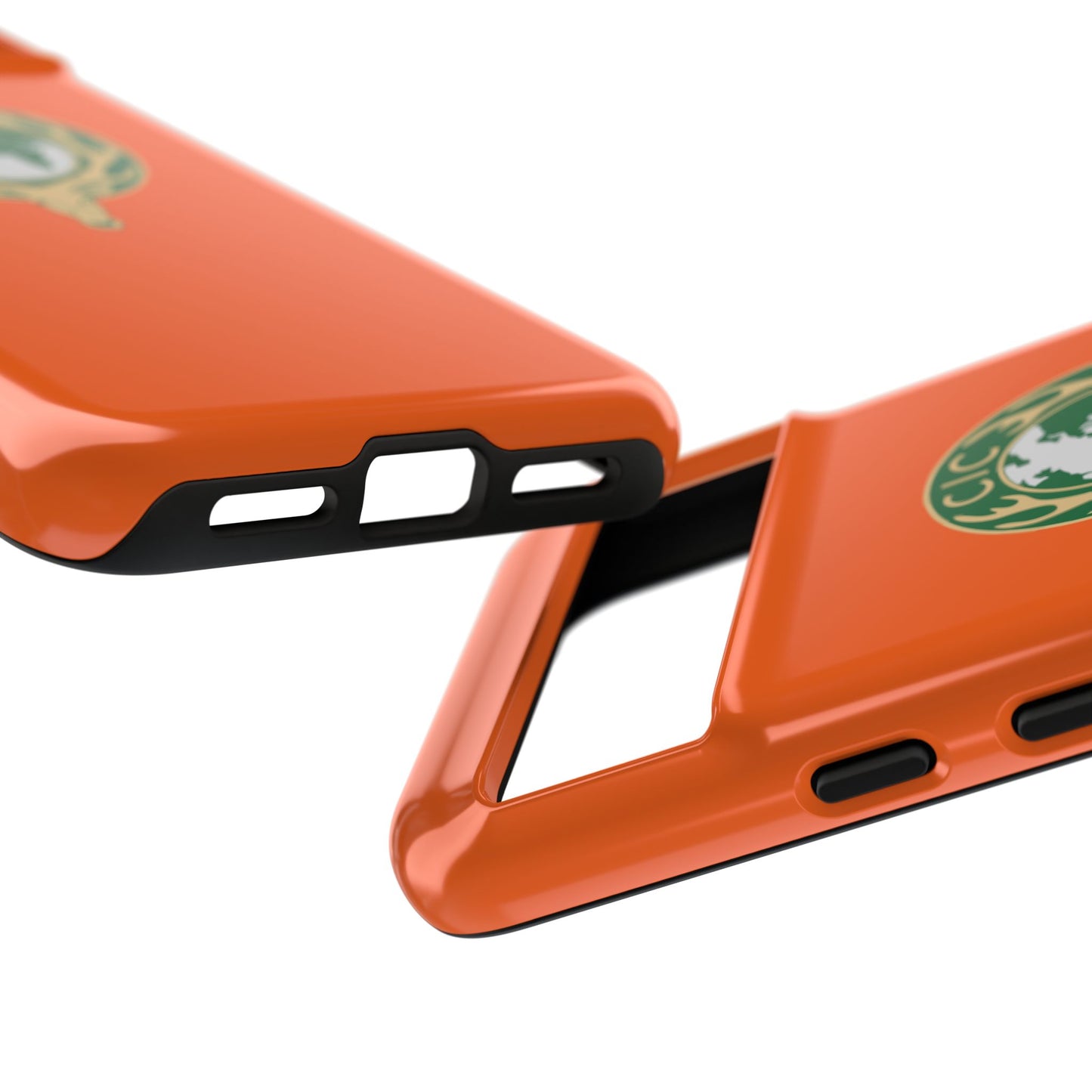 Tough Cases for Adventurers, Eco-Friendly Phone Case, Nature Enthusiast Gift, Vibrant Orange Case, Perfect for Everyday Use