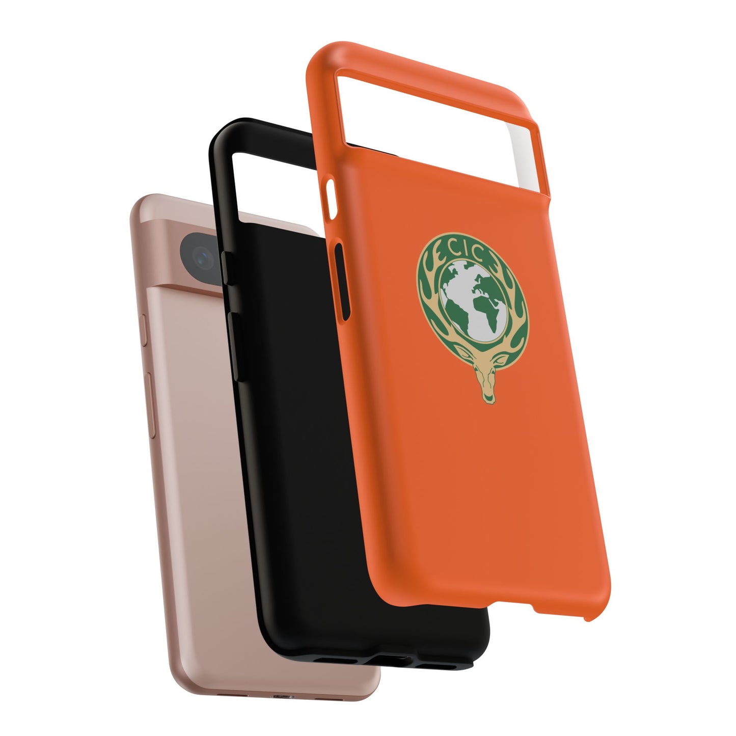 Tough Cases for Adventurers, Eco-Friendly Phone Case, Nature Enthusiast Gift, Vibrant Orange Case, Perfect for Everyday Use