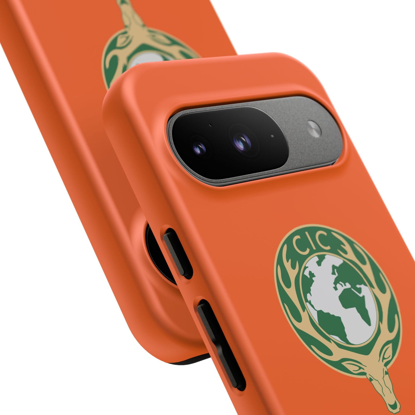 Tough Cases for Adventurers, Eco-Friendly Phone Case, Nature Enthusiast Gift, Vibrant Orange Case, Perfect for Everyday Use