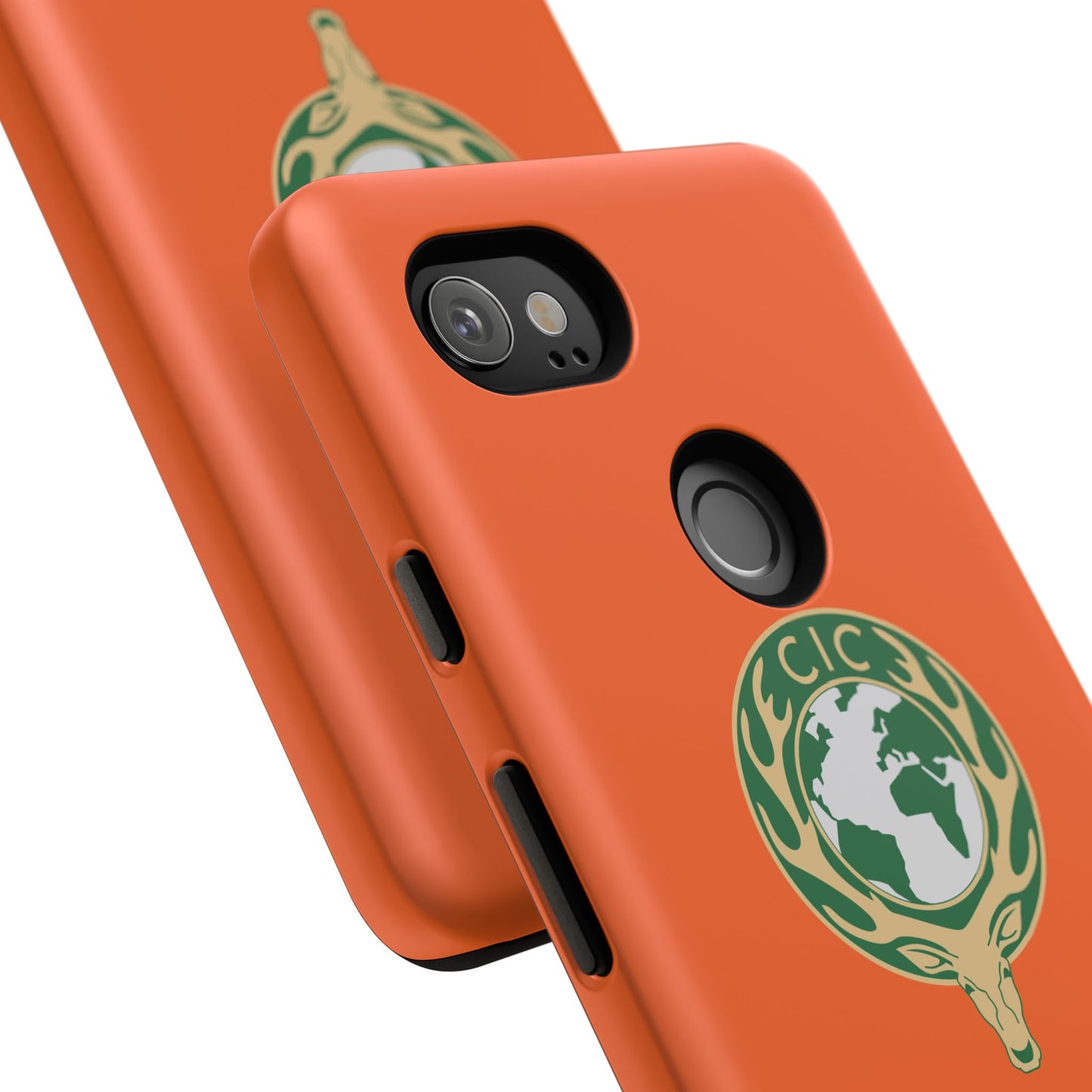 Tough Cases for Adventurers, Eco-Friendly Phone Case, Nature Enthusiast Gift, Vibrant Orange Case, Perfect for Everyday Use