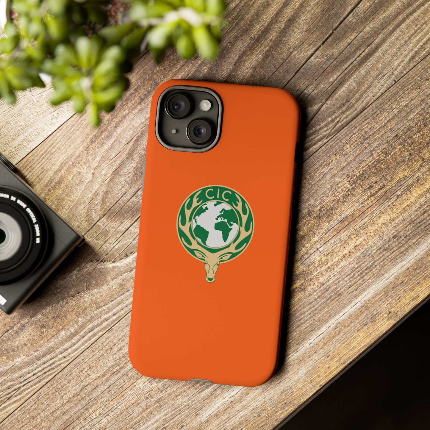 Tough Cases for Adventurers, Eco-Friendly Phone Case, Nature Enthusiast Gift, Vibrant Orange Case, Perfect for Everyday Use