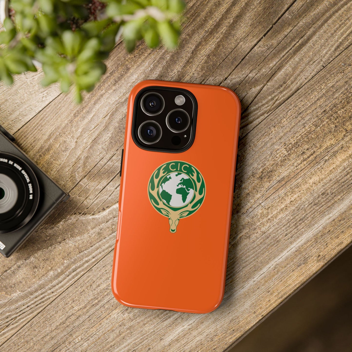 Tough Cases for Adventurers, Eco-Friendly Phone Case, Nature Enthusiast Gift, Vibrant Orange Case, Perfect for Everyday Use