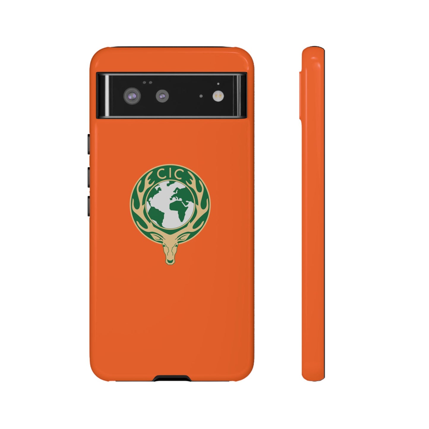 Tough Cases for Adventurers, Eco-Friendly Phone Case, Nature Enthusiast Gift, Vibrant Orange Case, Perfect for Everyday Use