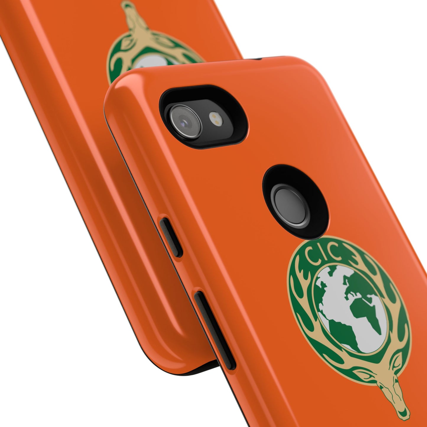 Tough Cases for Adventurers, Eco-Friendly Phone Case, Nature Enthusiast Gift, Vibrant Orange Case, Perfect for Everyday Use
