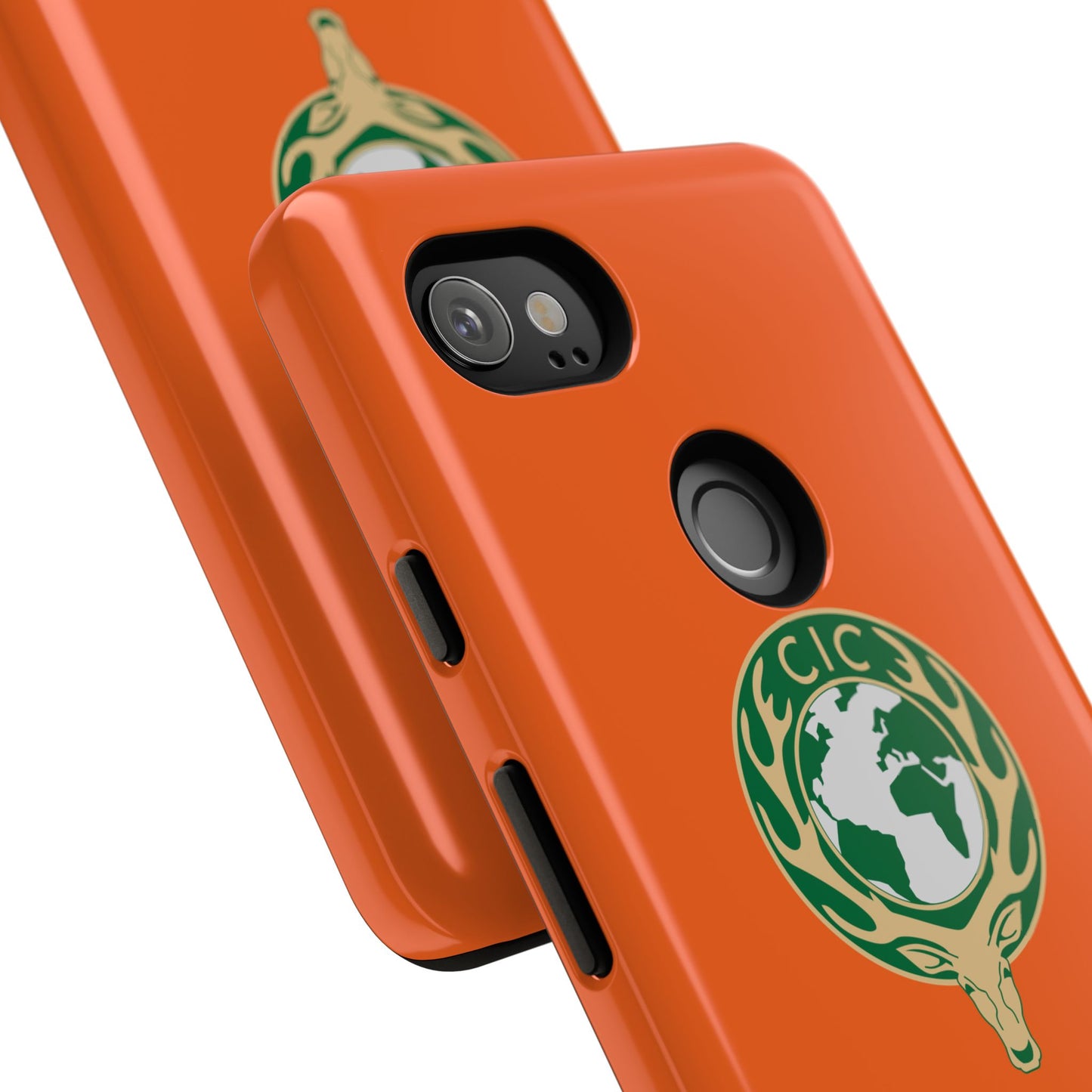 Tough Cases for Adventurers, Eco-Friendly Phone Case, Nature Enthusiast Gift, Vibrant Orange Case, Perfect for Everyday Use