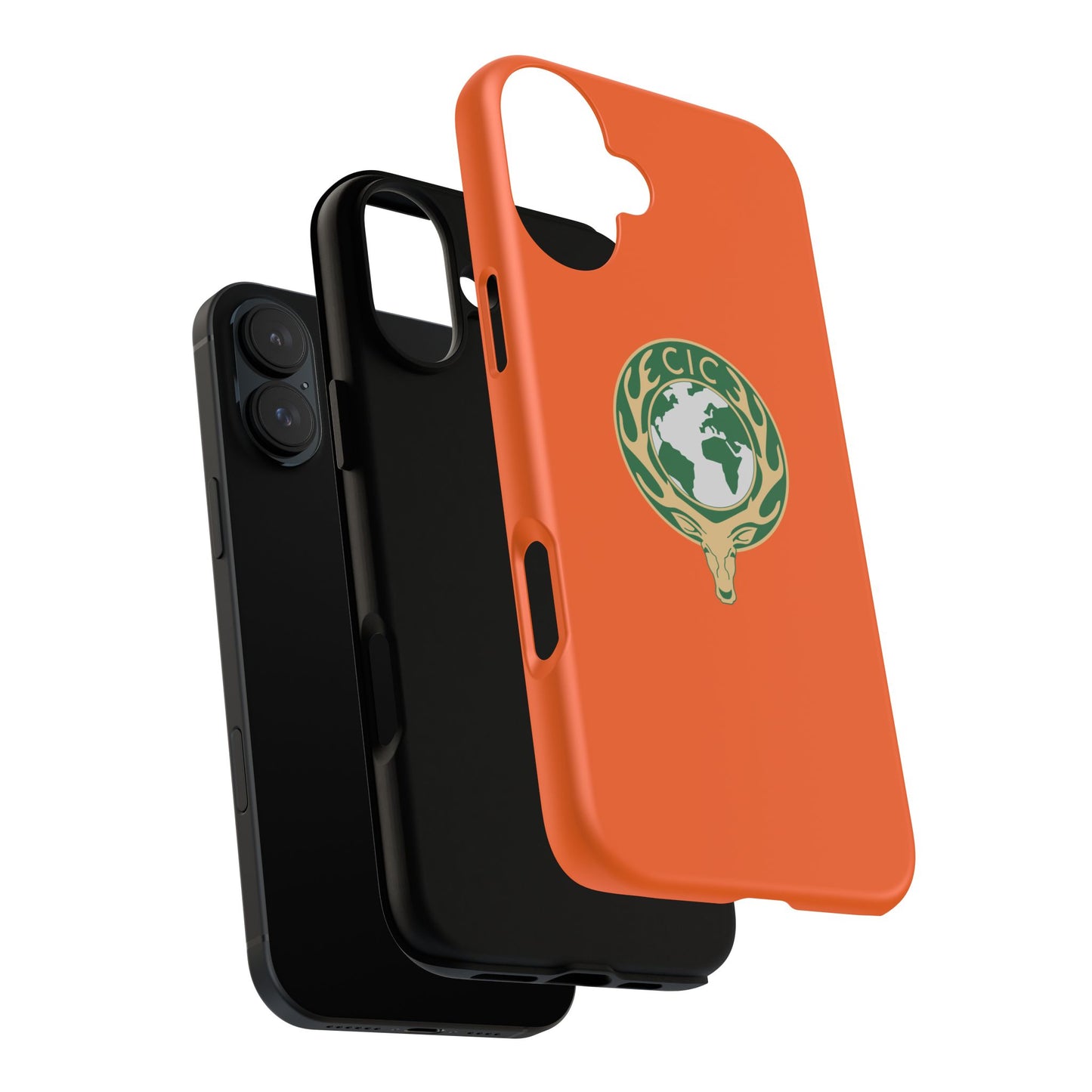 Tough Cases for Adventurers, Eco-Friendly Phone Case, Nature Enthusiast Gift, Vibrant Orange Case, Perfect for Everyday Use