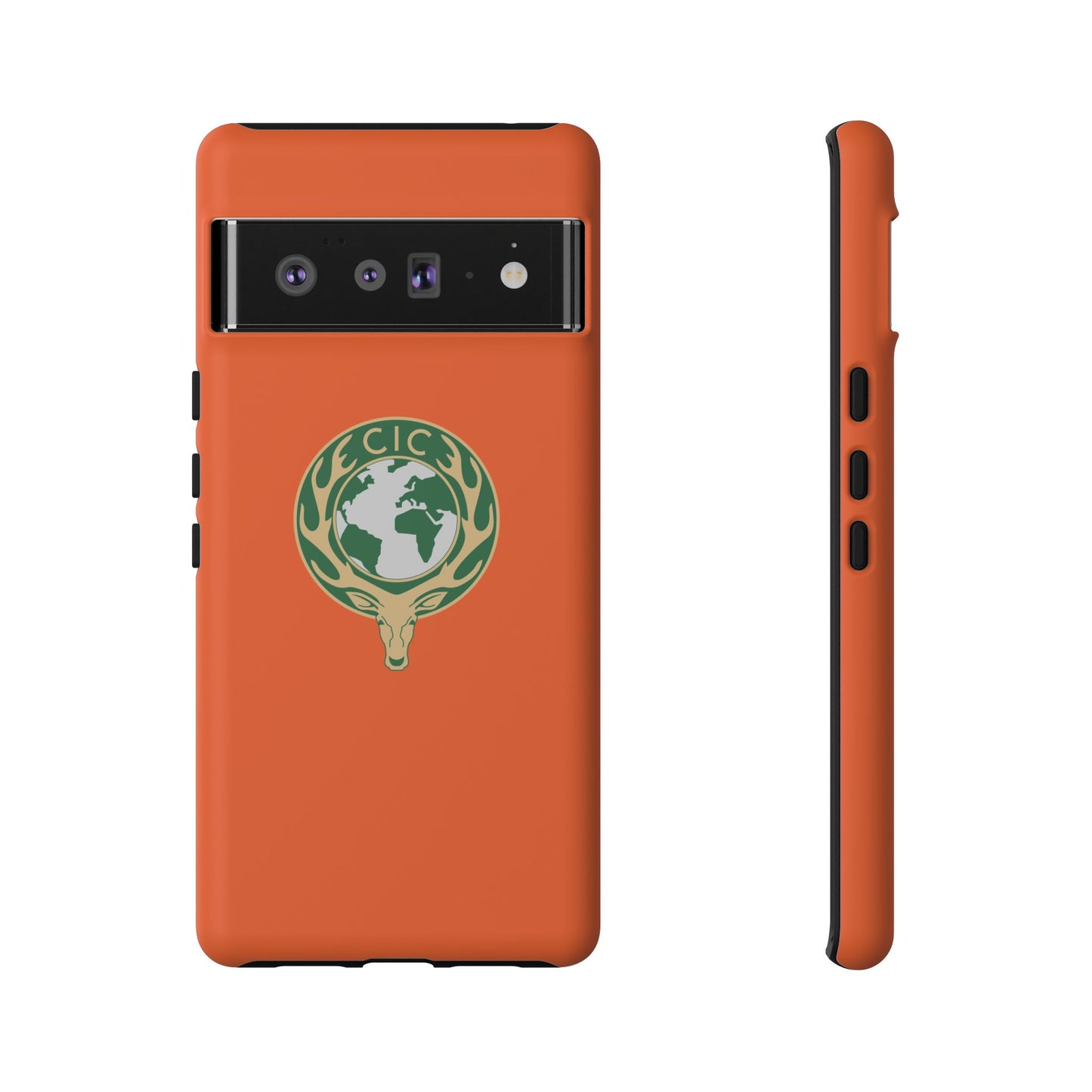 Tough Cases for Adventurers, Eco-Friendly Phone Case, Nature Enthusiast Gift, Vibrant Orange Case, Perfect for Everyday Use