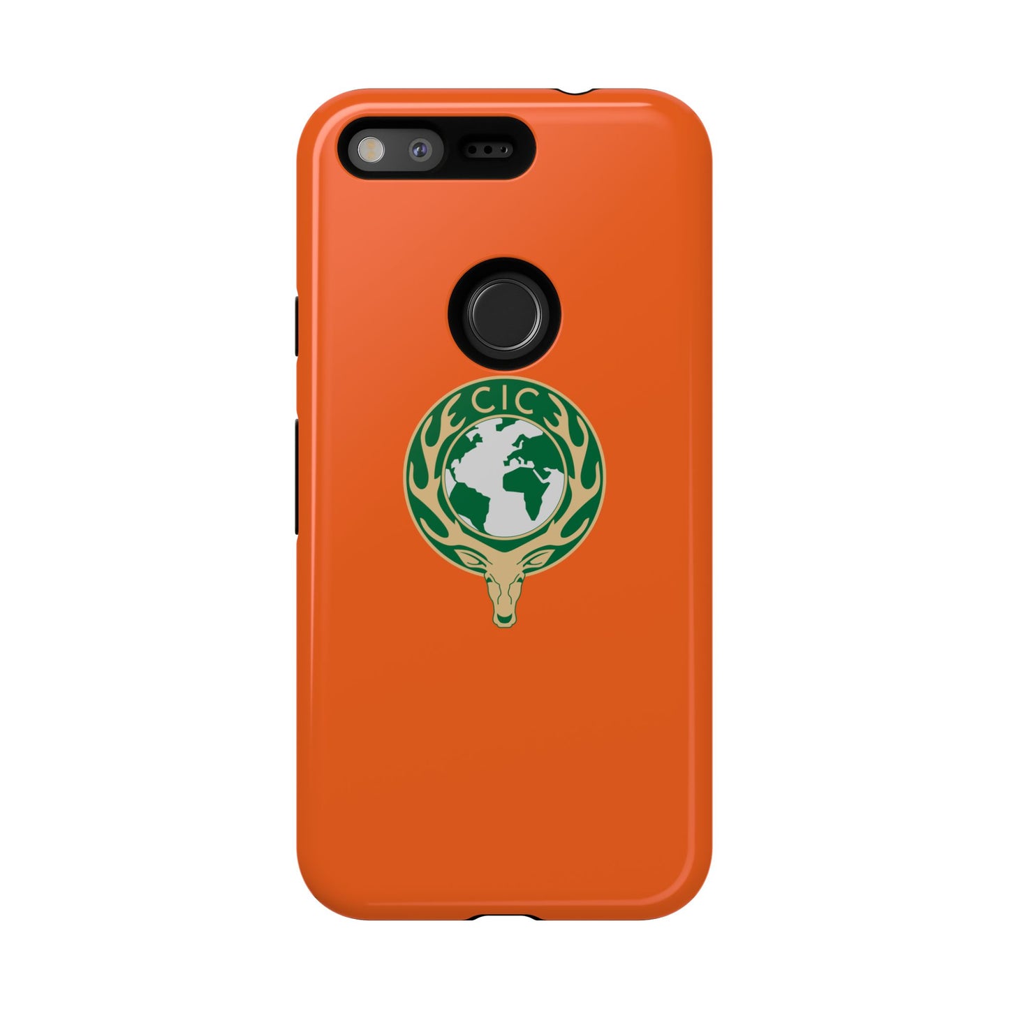 Tough Cases for Adventurers, Eco-Friendly Phone Case, Nature Enthusiast Gift, Vibrant Orange Case, Perfect for Everyday Use