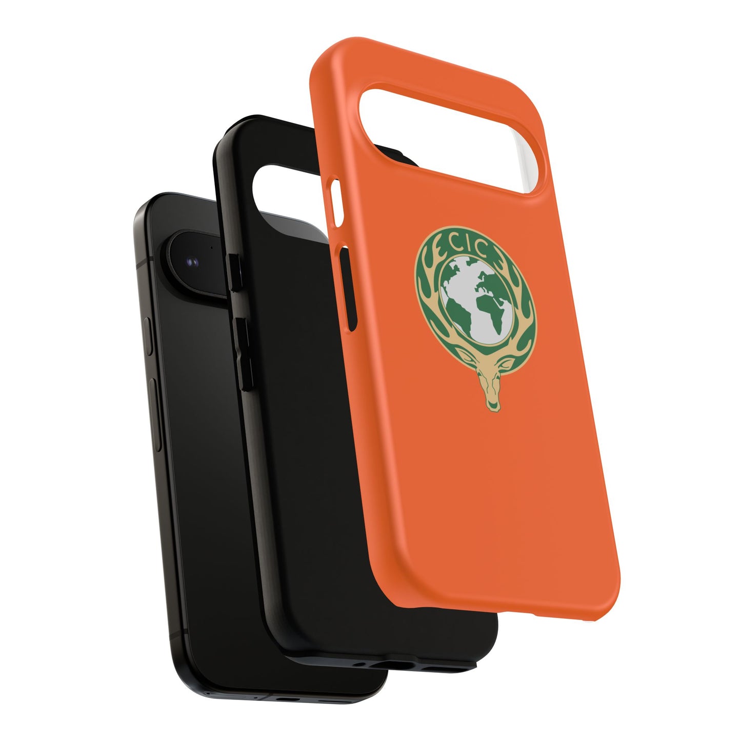 Tough Cases for Adventurers, Eco-Friendly Phone Case, Nature Enthusiast Gift, Vibrant Orange Case, Perfect for Everyday Use