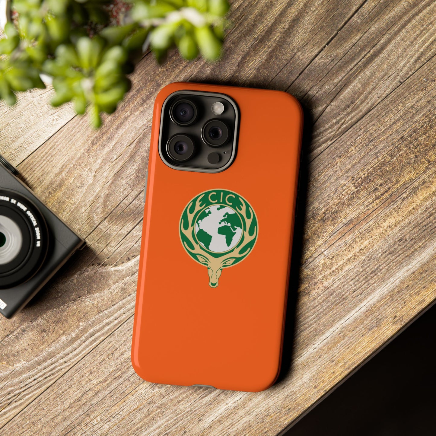 Tough Cases for Adventurers, Eco-Friendly Phone Case, Nature Enthusiast Gift, Vibrant Orange Case, Perfect for Everyday Use