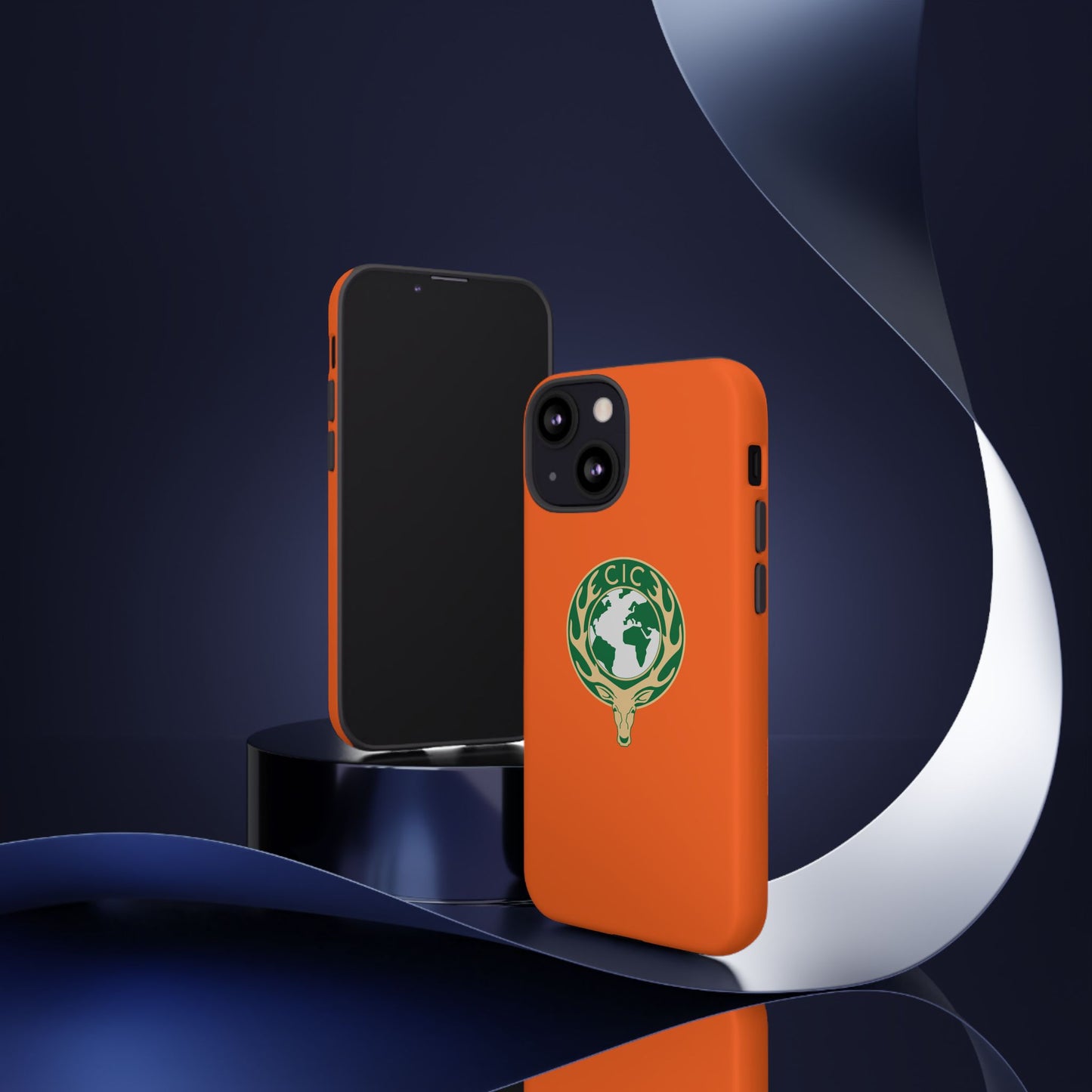 Tough Cases for Adventurers, Eco-Friendly Phone Case, Nature Enthusiast Gift, Vibrant Orange Case, Perfect for Everyday Use