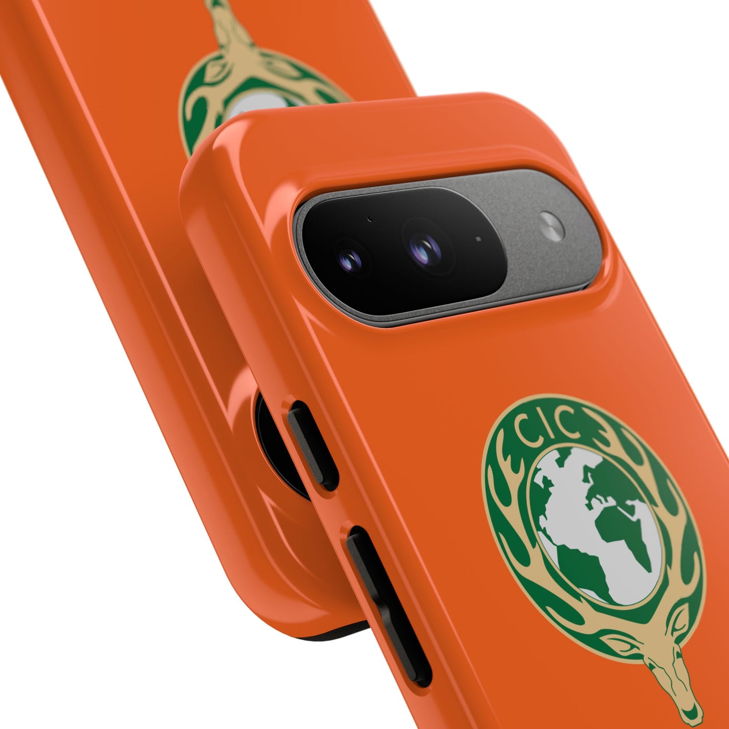Tough Cases for Adventurers, Eco-Friendly Phone Case, Nature Enthusiast Gift, Vibrant Orange Case, Perfect for Everyday Use