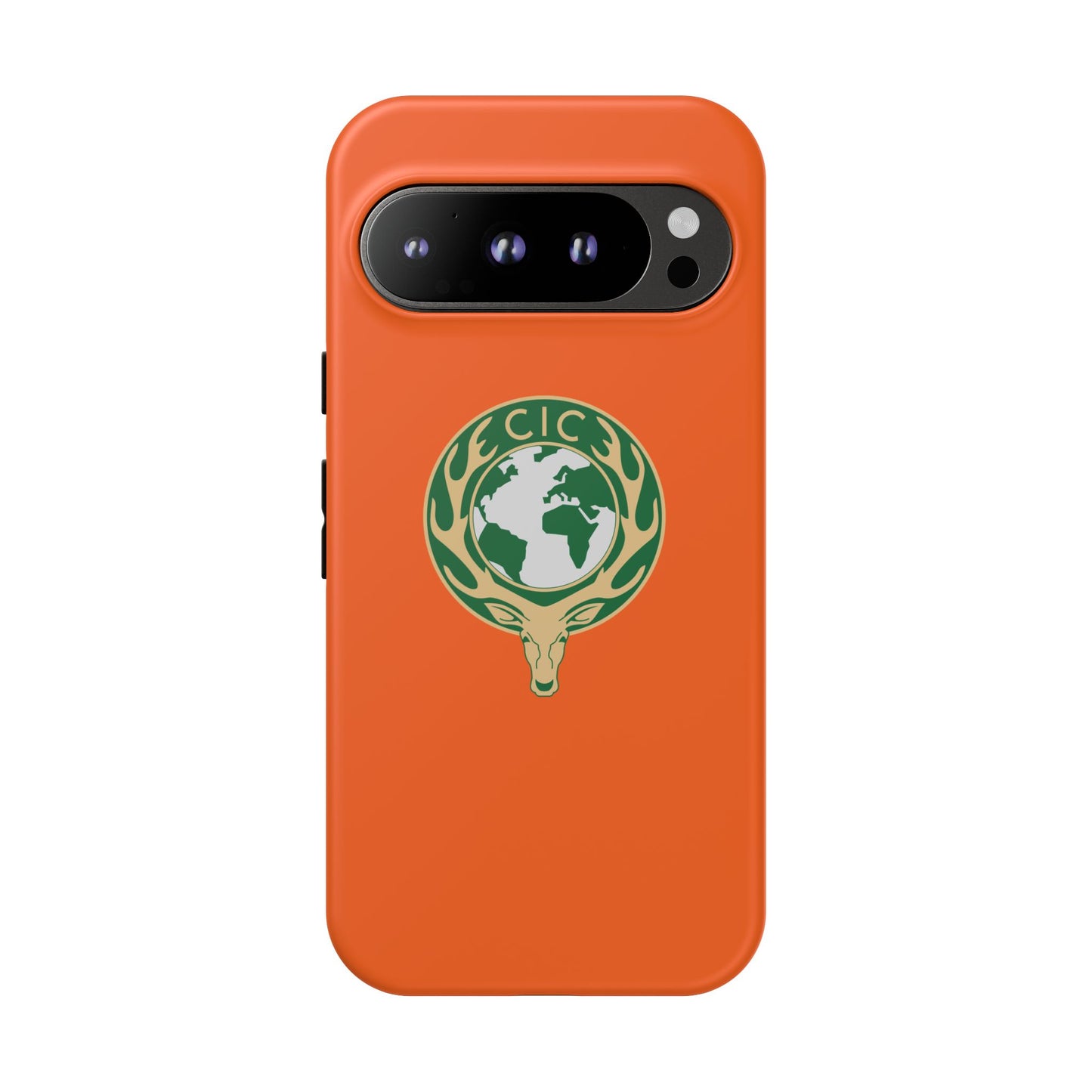 Tough Cases for Adventurers, Eco-Friendly Phone Case, Nature Enthusiast Gift, Vibrant Orange Case, Perfect for Everyday Use
