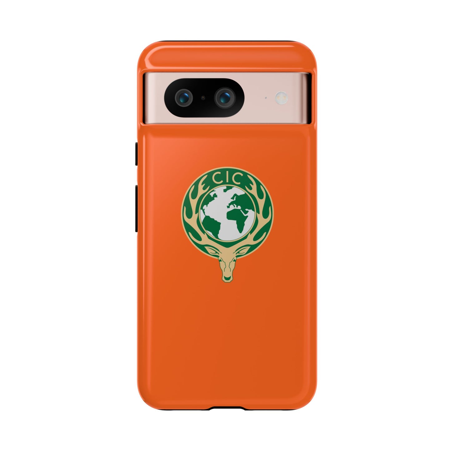 Tough Cases for Adventurers, Eco-Friendly Phone Case, Nature Enthusiast Gift, Vibrant Orange Case, Perfect for Everyday Use