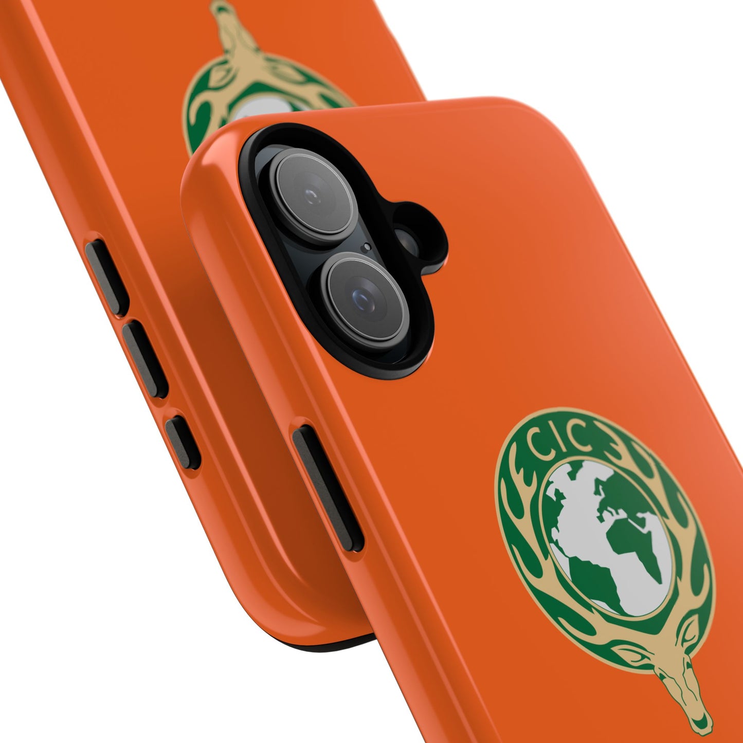 Tough Cases for Adventurers, Eco-Friendly Phone Case, Nature Enthusiast Gift, Vibrant Orange Case, Perfect for Everyday Use