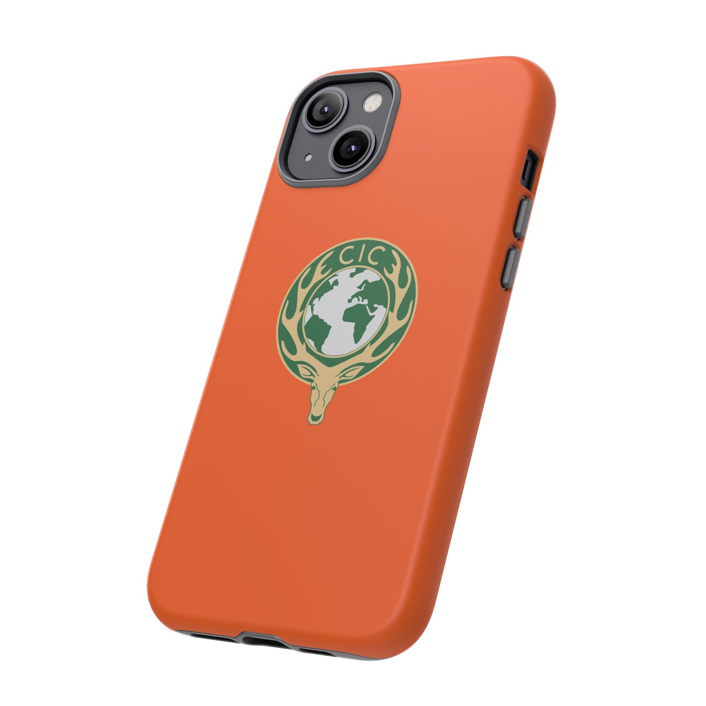 Tough Cases for Adventurers, Eco-Friendly Phone Case, Nature Enthusiast Gift, Vibrant Orange Case, Perfect for Everyday Use