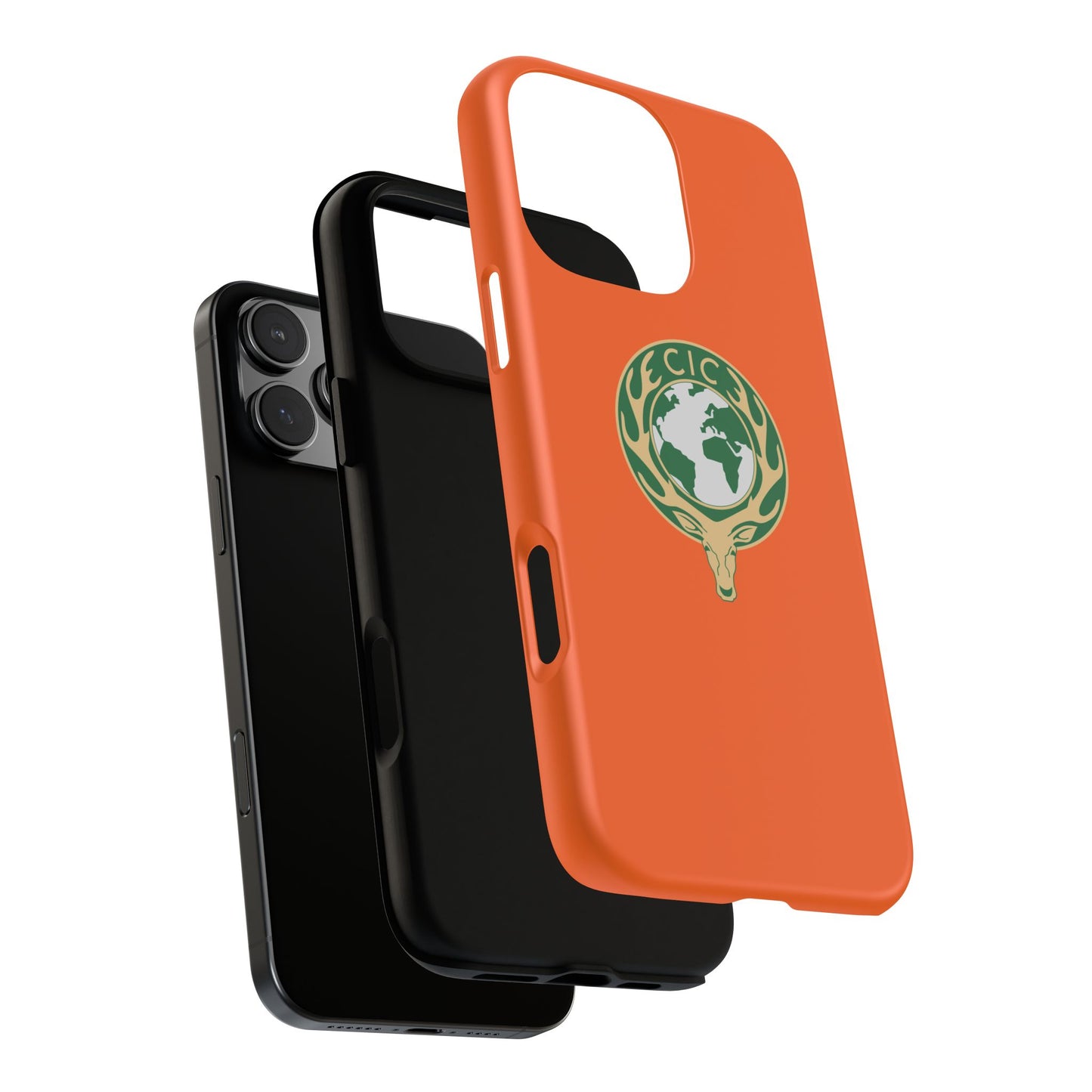 Tough Cases for Adventurers, Eco-Friendly Phone Case, Nature Enthusiast Gift, Vibrant Orange Case, Perfect for Everyday Use
