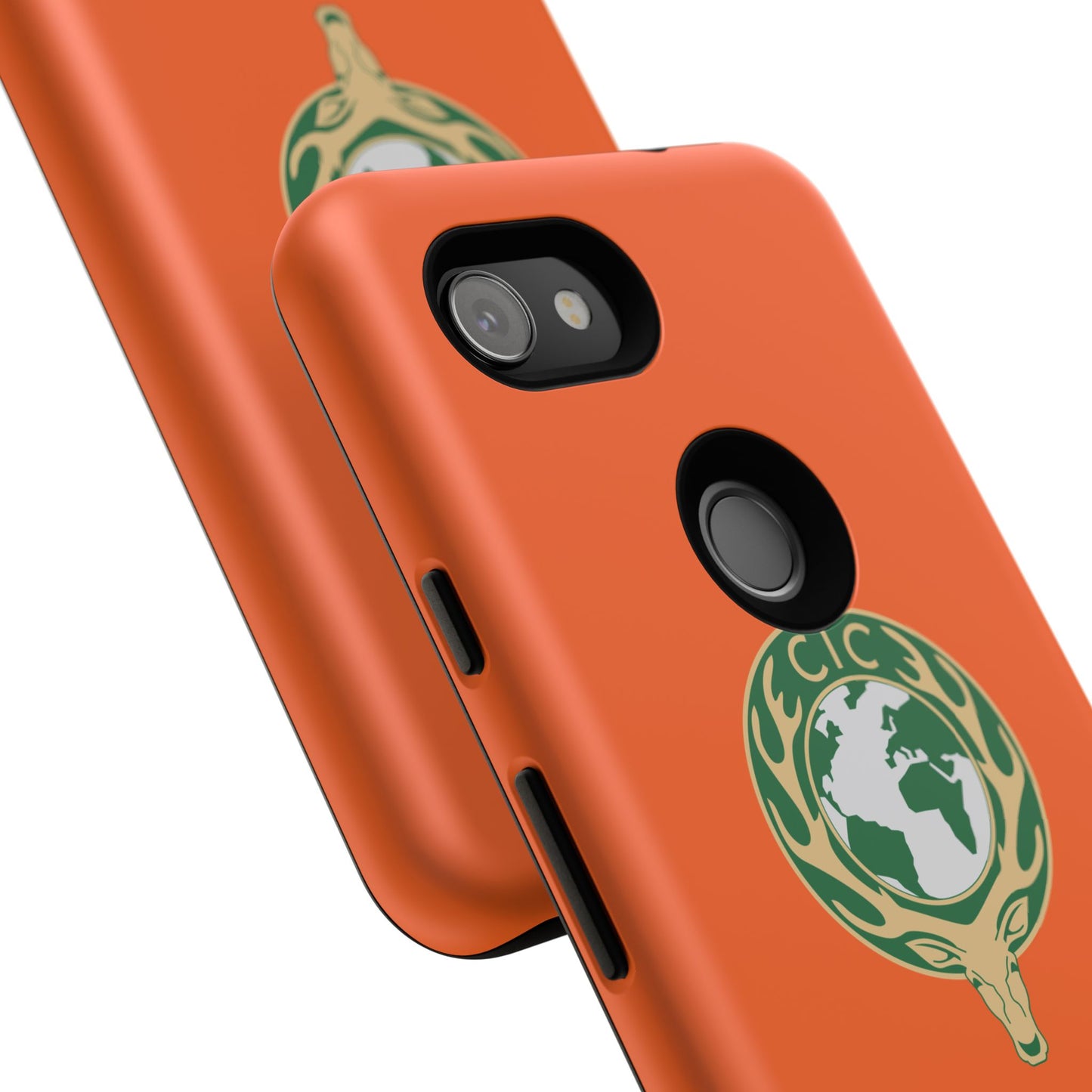 Tough Cases for Adventurers, Eco-Friendly Phone Case, Nature Enthusiast Gift, Vibrant Orange Case, Perfect for Everyday Use