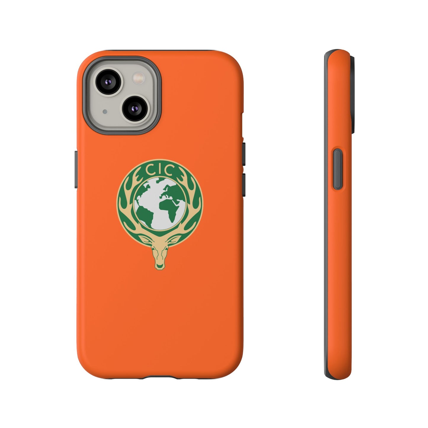 Tough Cases for Adventurers, Eco-Friendly Phone Case, Nature Enthusiast Gift, Vibrant Orange Case, Perfect for Everyday Use