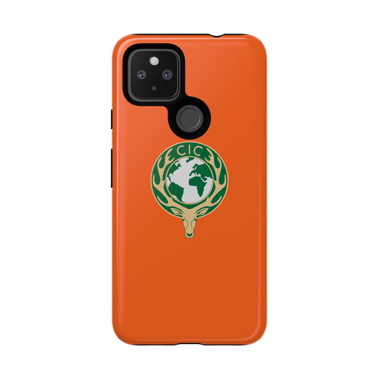 Tough Cases for Adventurers, Eco-Friendly Phone Case, Nature Enthusiast Gift, Vibrant Orange Case, Perfect for Everyday Use