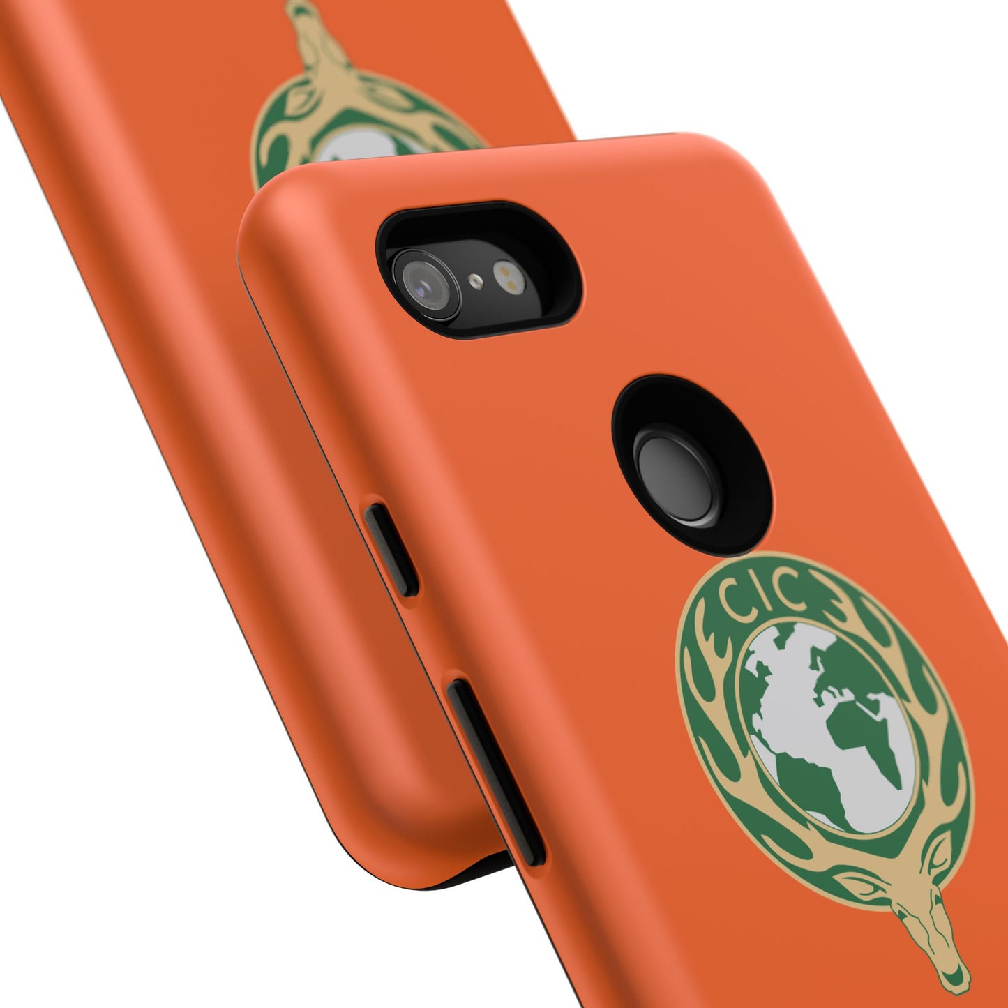 Tough Cases for Adventurers, Eco-Friendly Phone Case, Nature Enthusiast Gift, Vibrant Orange Case, Perfect for Everyday Use
