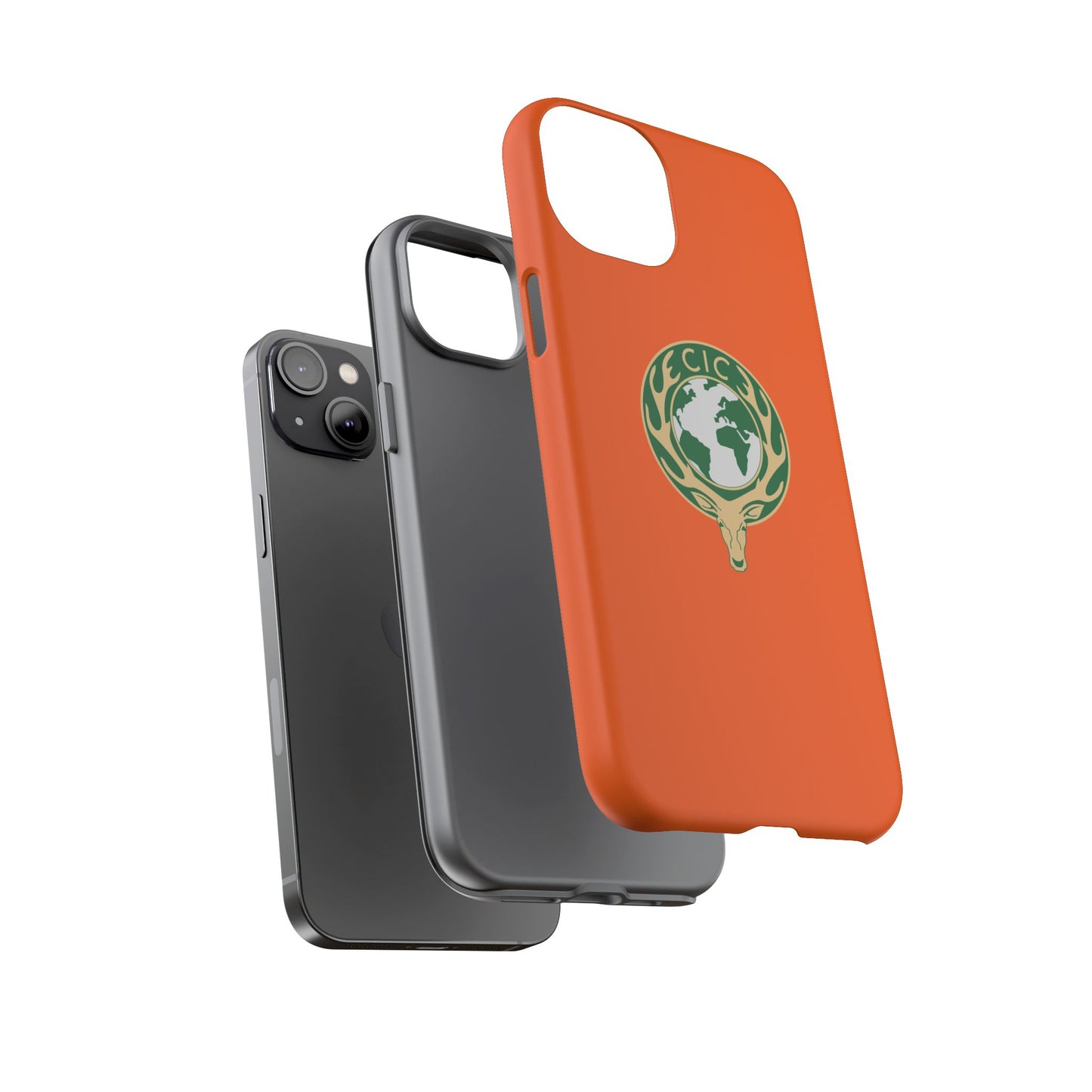 Tough Cases for Adventurers, Eco-Friendly Phone Case, Nature Enthusiast Gift, Vibrant Orange Case, Perfect for Everyday Use