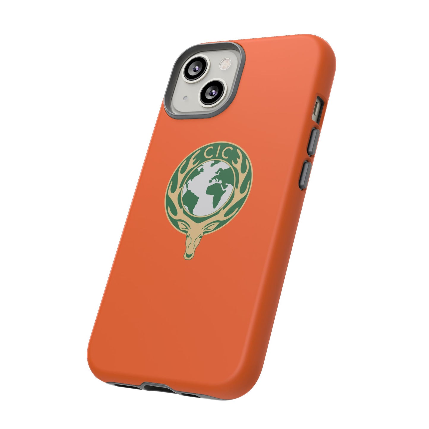 Tough Cases for Adventurers, Eco-Friendly Phone Case, Nature Enthusiast Gift, Vibrant Orange Case, Perfect for Everyday Use