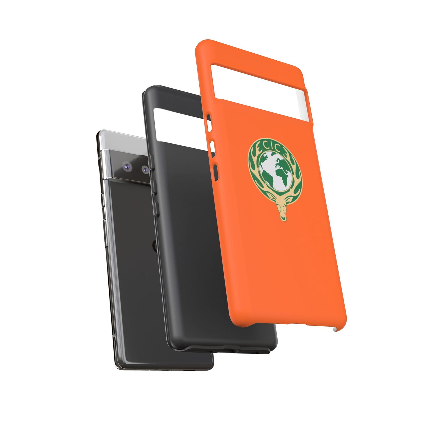 Tough Cases for Adventurers, Eco-Friendly Phone Case, Nature Enthusiast Gift, Vibrant Orange Case, Perfect for Everyday Use