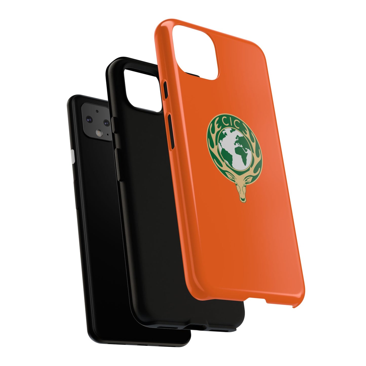 Tough Cases for Adventurers, Eco-Friendly Phone Case, Nature Enthusiast Gift, Vibrant Orange Case, Perfect for Everyday Use
