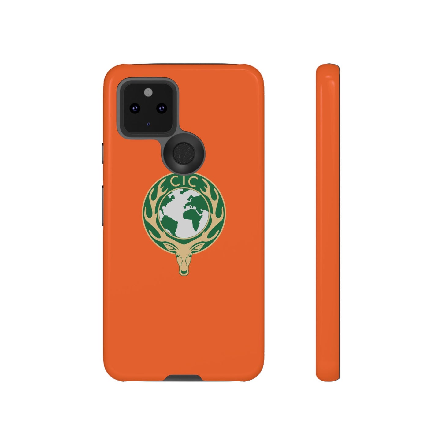 Tough Cases for Adventurers, Eco-Friendly Phone Case, Nature Enthusiast Gift, Vibrant Orange Case, Perfect for Everyday Use