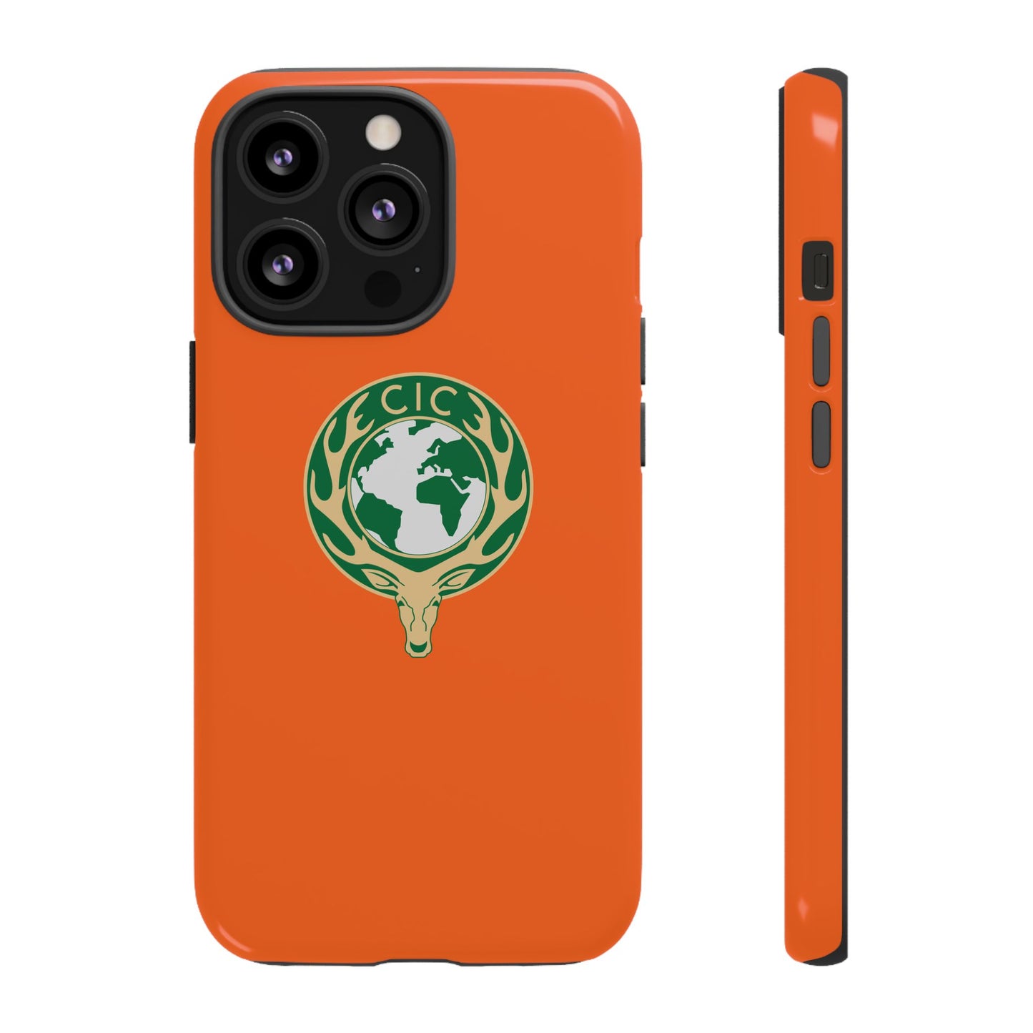 Tough Cases for Adventurers, Eco-Friendly Phone Case, Nature Enthusiast Gift, Vibrant Orange Case, Perfect for Everyday Use