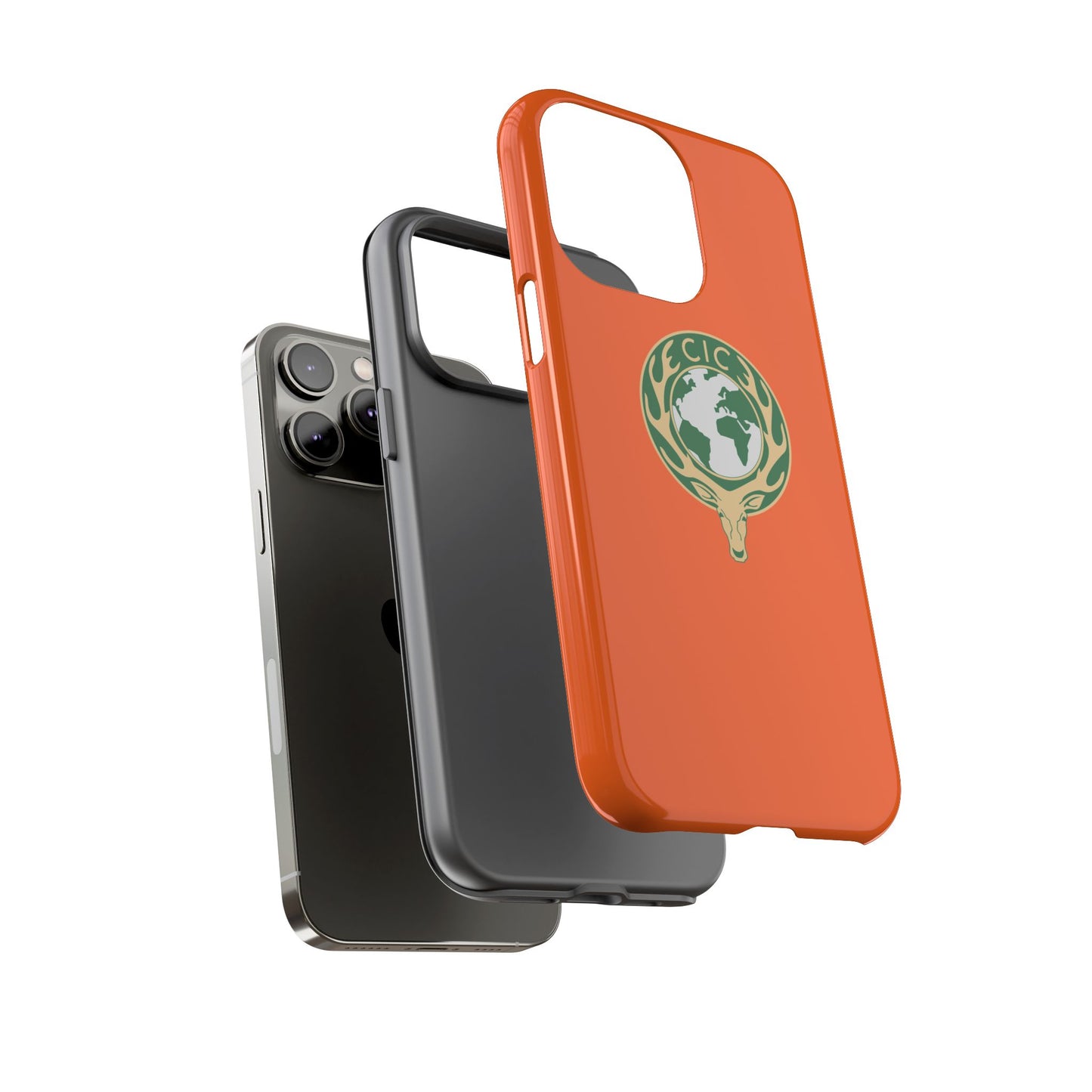 Tough Cases for Adventurers, Eco-Friendly Phone Case, Nature Enthusiast Gift, Vibrant Orange Case, Perfect for Everyday Use