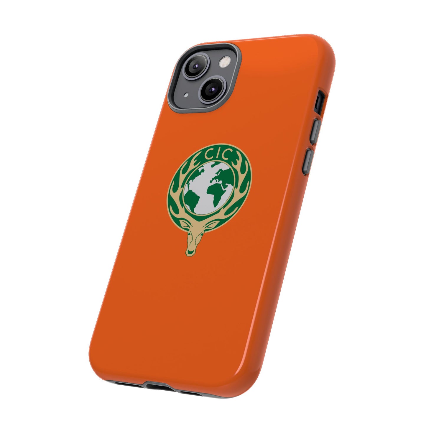 Tough Cases for Adventurers, Eco-Friendly Phone Case, Nature Enthusiast Gift, Vibrant Orange Case, Perfect for Everyday Use