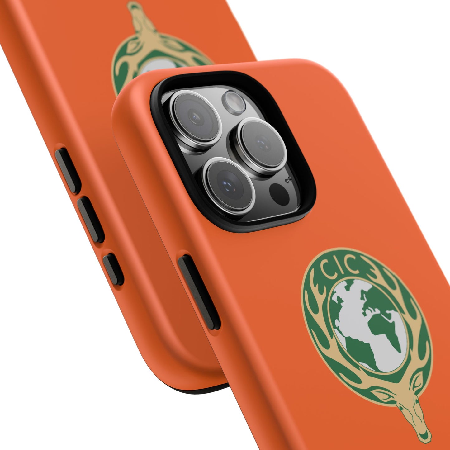 Tough Cases for Adventurers, Eco-Friendly Phone Case, Nature Enthusiast Gift, Vibrant Orange Case, Perfect for Everyday Use