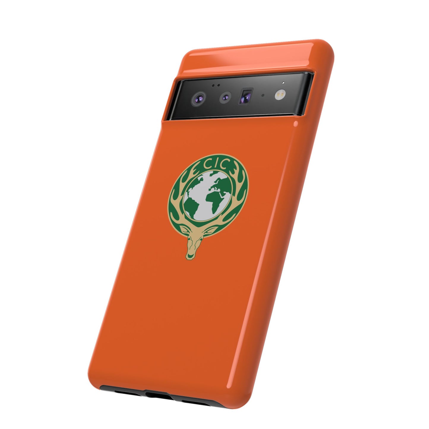 Tough Cases for Adventurers, Eco-Friendly Phone Case, Nature Enthusiast Gift, Vibrant Orange Case, Perfect for Everyday Use