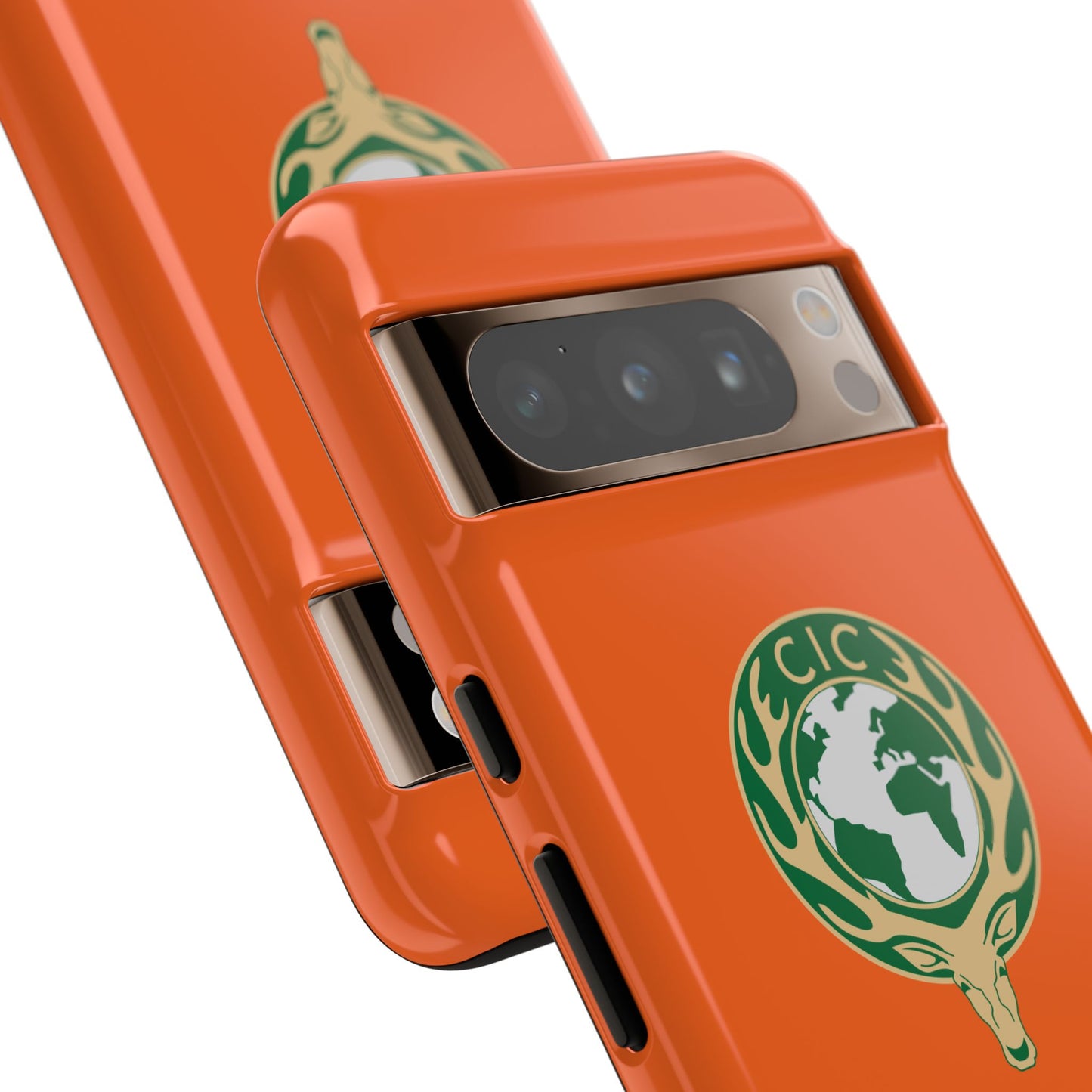 Tough Cases for Adventurers, Eco-Friendly Phone Case, Nature Enthusiast Gift, Vibrant Orange Case, Perfect for Everyday Use