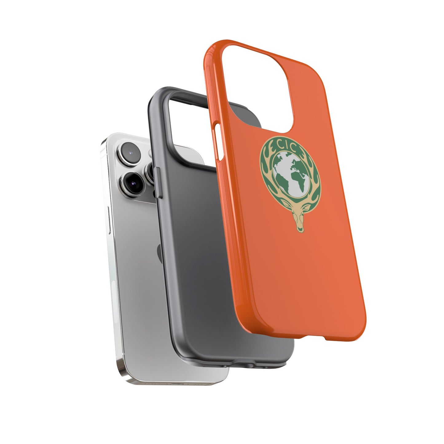 Tough Cases for Adventurers, Eco-Friendly Phone Case, Nature Enthusiast Gift, Vibrant Orange Case, Perfect for Everyday Use