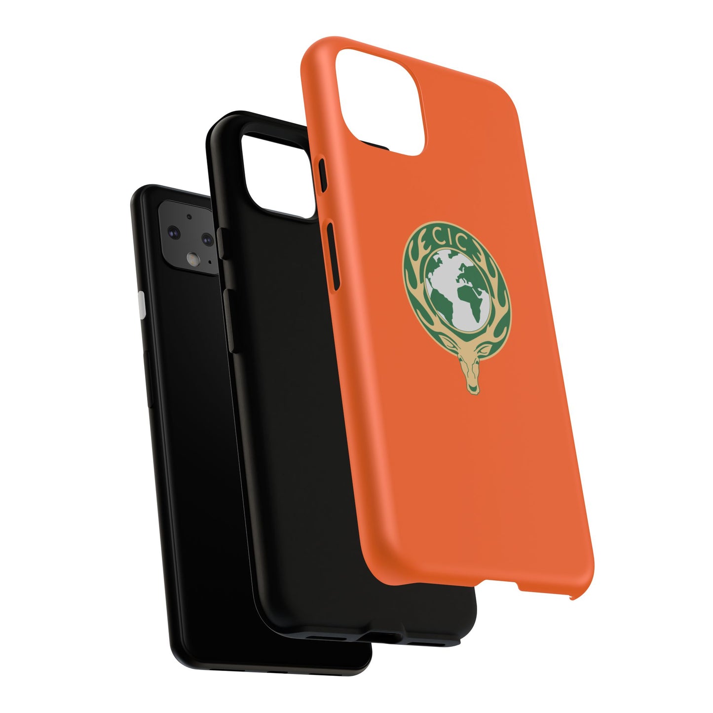 Tough Cases for Adventurers, Eco-Friendly Phone Case, Nature Enthusiast Gift, Vibrant Orange Case, Perfect for Everyday Use